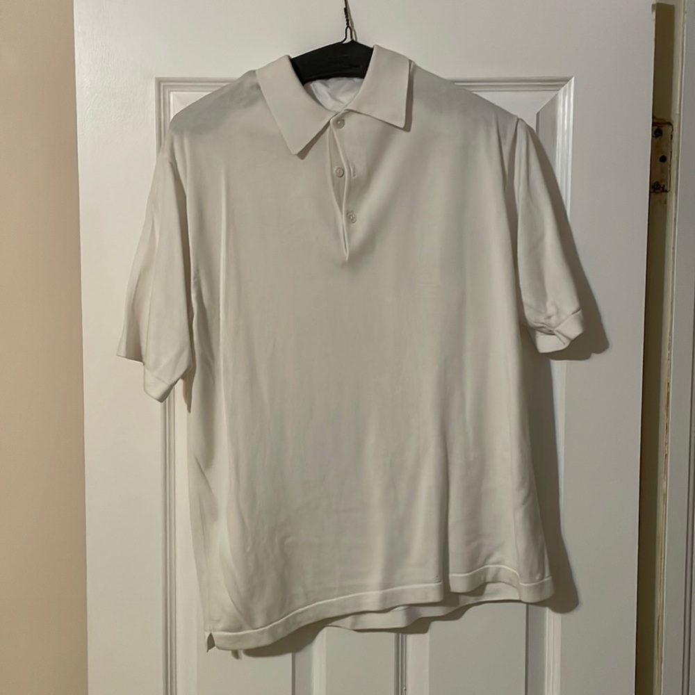 Men’s large Bachrach white shirt